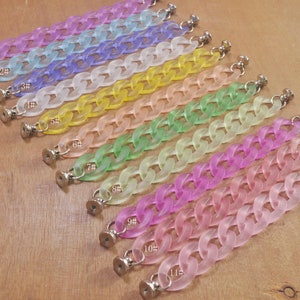7.7” Mixed Color Shoe Chain，11 Colors,Shoe Chain Charms,DIY Shoe Decoration，Chain for Girls Adult Teens Women Charm Widgets Decoration