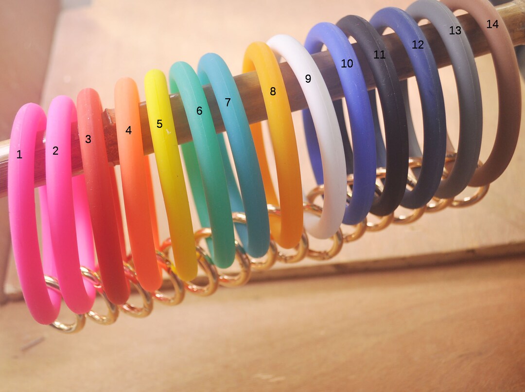 Silicone Bangle Bracelet Keychain,key Saver,lanyard Bracelet,keyring