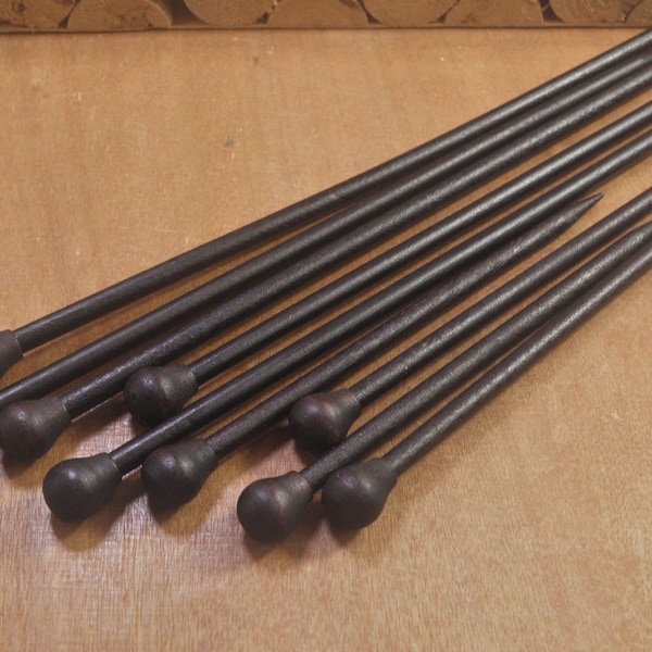 Wood Hairsticks - 10 pieces of BLACK Coffee Dyed Wood Hair stick - 7.5 inches and 5.3 inches long - Hair Stick Shawl Pencil Hair Pin
