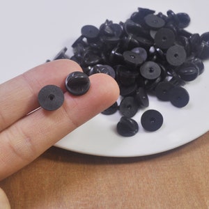 Rubberback,20Pcs Black Rubber Clutches Backings Backs Clasp for Enamel Lapel Pin,pin lock,pin back, pin upgrade
