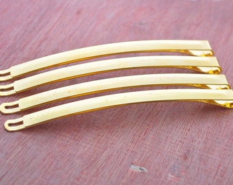 50PCS Gold tone long PARIS metal bobby pins (extra long),Hair clip,hair pin,gold plated clip,gold bobby pin--88x5mm.