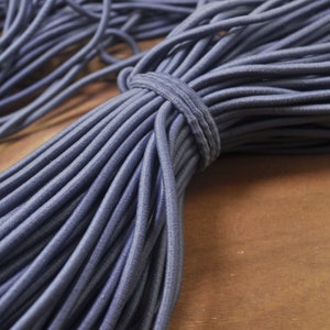 5 meters 4mm Elastic Cord,Gray Round Elastic rope,Stretch Drawstring,stretch cord,Elastic Rope Supply,Nylon Exterior Rubber Interior