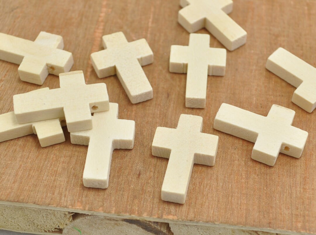 Small Wooden Cross Pendants,natural Wooden Cross Charms Pendant Beads ...
