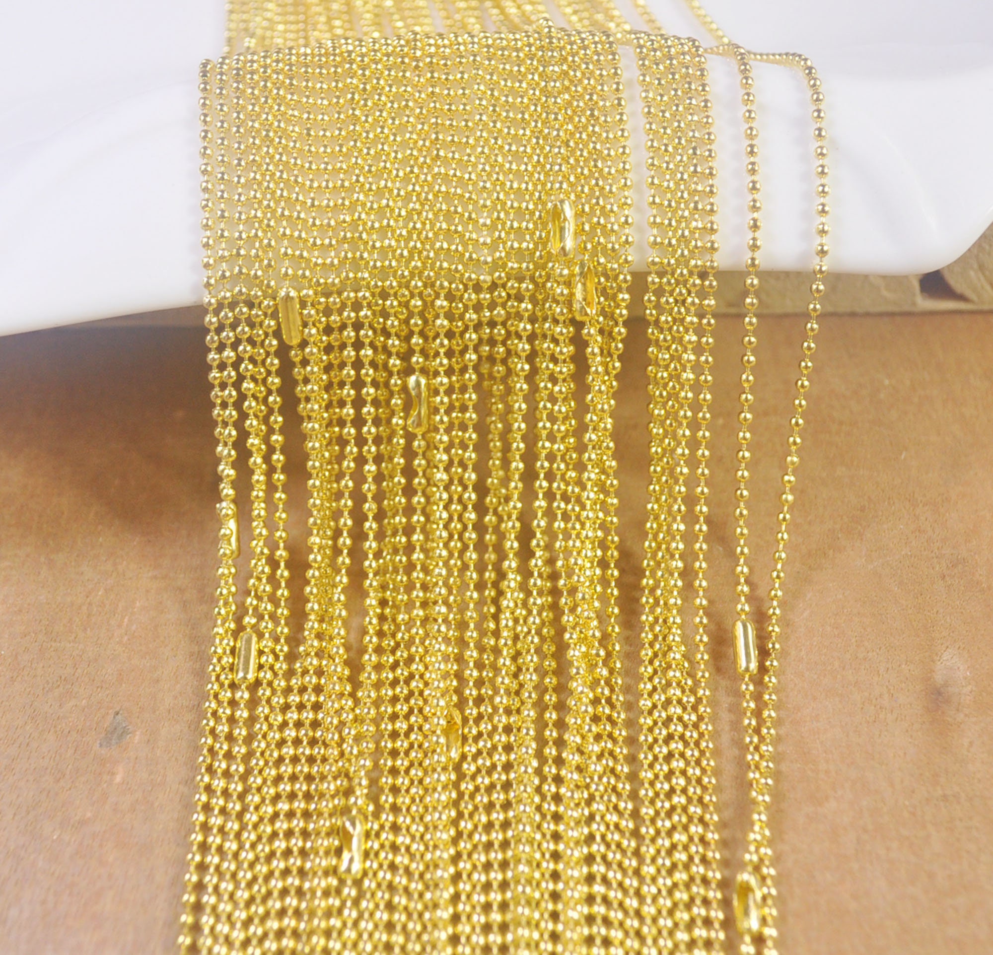 【新品未使用】Hyke BALL CHAIN NECKLACES GOLD BALL CHAIN NECKLACE (LARGE) – HYKE ONLINE STORE