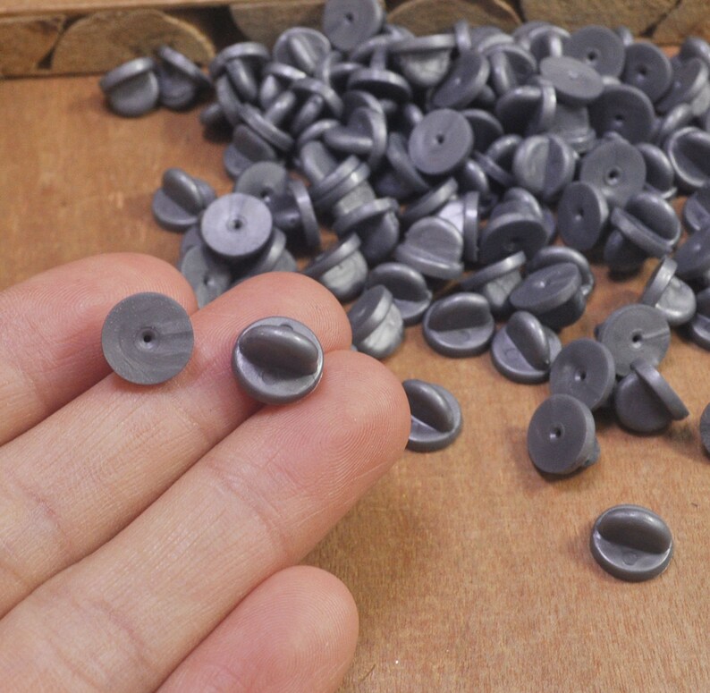 pin upgrade Rubberback,20Pcs Gray Rubber Clutches Backings Backs Clasp for Enamel Lapel Pin,pin lock,pin back