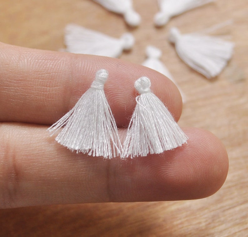 Wholesale 100pcs Mini Tassels 17mm Tiny Short Cotton Tassels Etsy