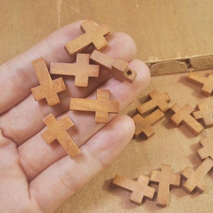 Mini Wooden Crosses Bulk Mini Wood Cross Charm For Craft - Temu Mexico
