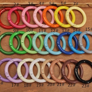 Runde Karabiner Verschluss, Karabiner Lock Connector, Runde Druckverschluss, Feder Tor Verschluss, Runder Ring, Feder Karabiner,Tor Ring, 35 mm