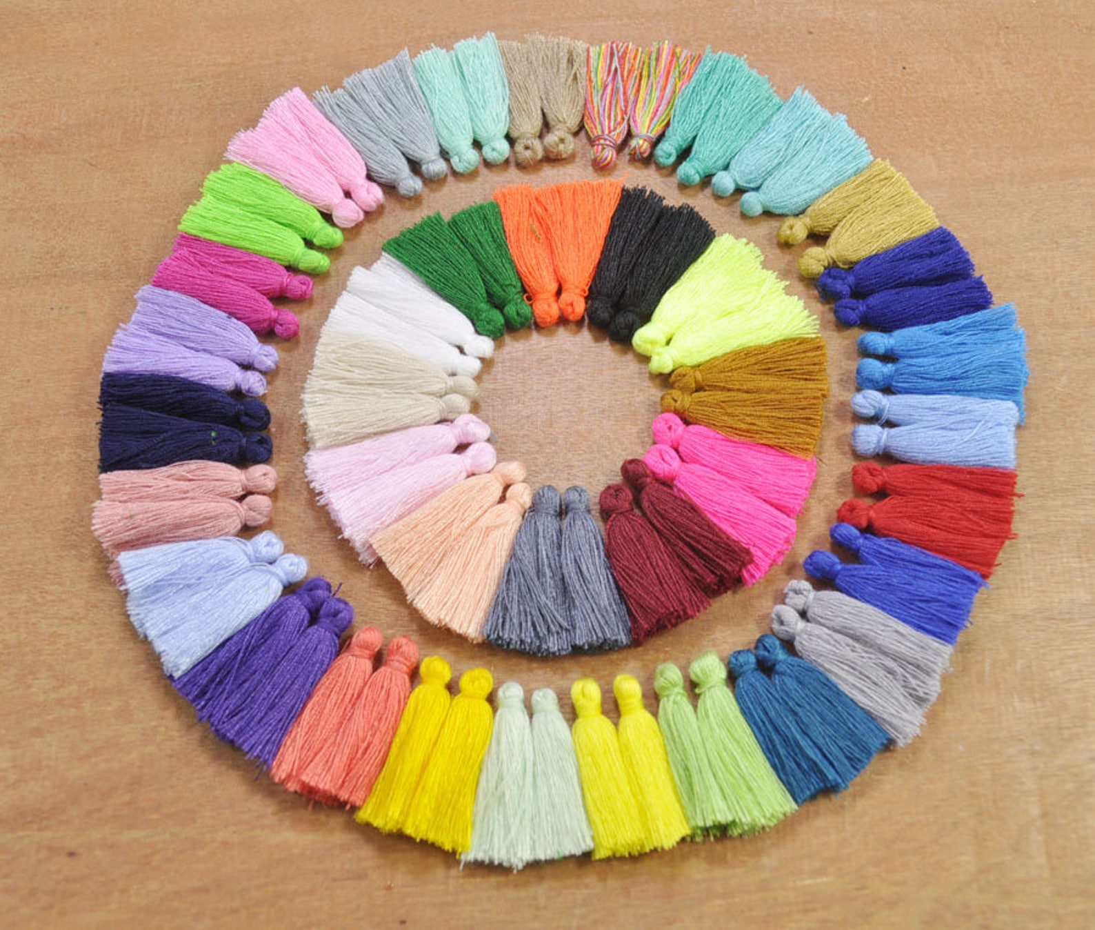 40 Color Mini Tasselswholesale 100pcs 30mm Cotton Etsy