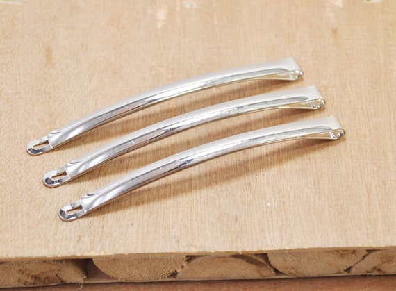 10pcs/20pcs Silver Tone Long PARIS Metal Bobby Pins (extra  display picture 3