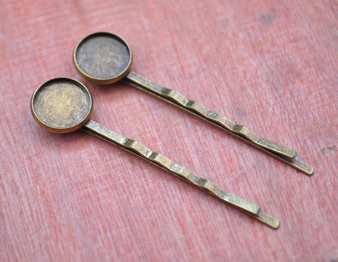 InSowni 30 Stück Haarspangen Set – Bronze Metall, Retro-Design Mit Blatt, Blume, Schmetterling