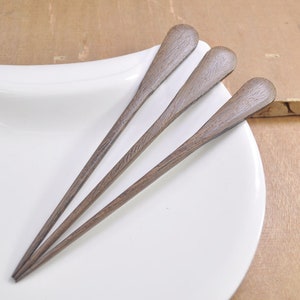 5pcs wood hair stick,coffee wood hair fork Handmade,DIY,wooden hair pin,Shawl Pin Fork Hair Stick,Solid Wood --153mm