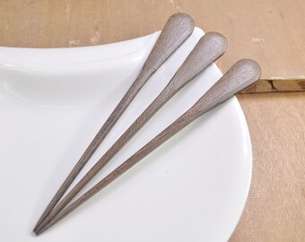 5pcs wood hair stick,coffee wood hair fork Handmade,DIY,wooden hair pin,Shawl Pin Fork Hair Stick,Solid Wood --153mm