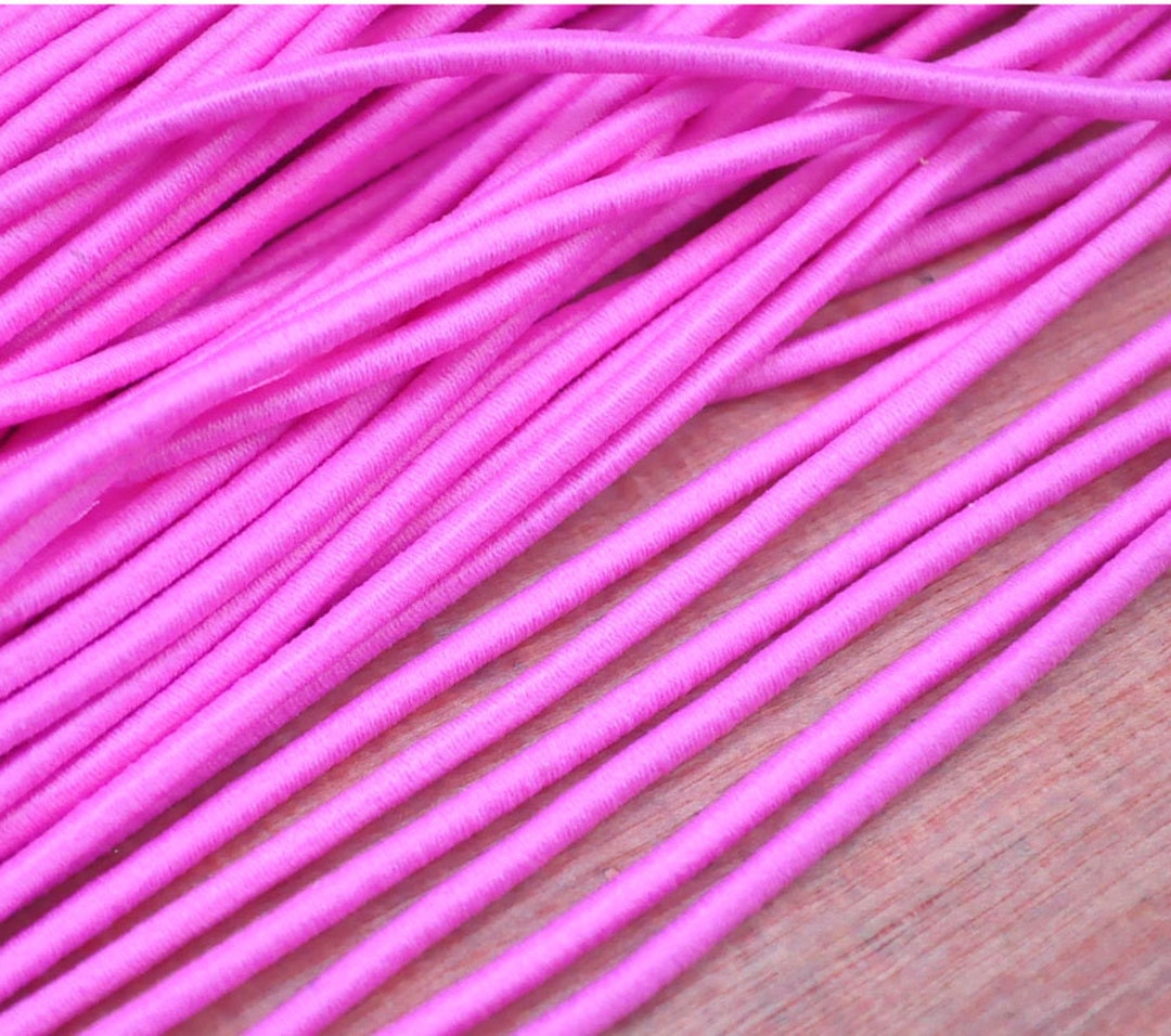 Pink Elastic Cord, 2.5mm Pink Elastic Cord,stretchy Cord,elastic Rope