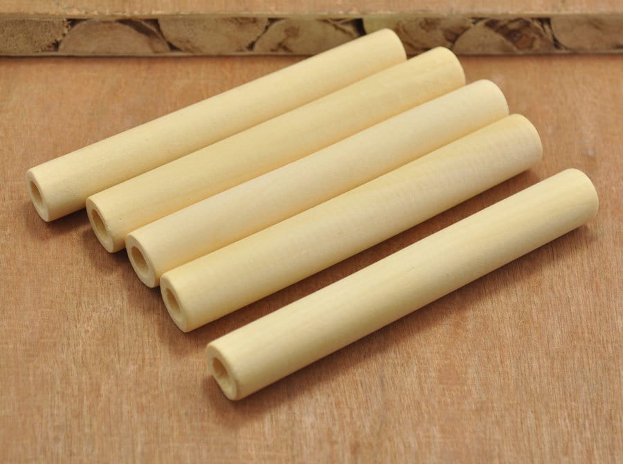 50pcs long wood tube beadslarge wooden tube beads Etsy