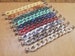 7.7” Marbled Plastic Shoe Chain，9 Colors,Clog Chain Charms,DIY Shoe Decoration,Chain for Girls Adult Teens Women Charm Widgets Decoration 