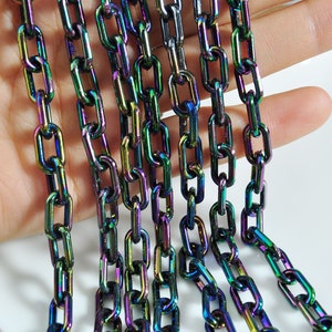 5-100Pcs AB Color Plastic Chain,Acrylic Chain,19inch,Mask necklace,Eyeglass Chain,Necklace makings,Jewelry making supplies,Jewelry DIY