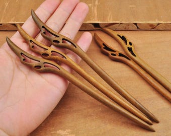 High Quality Wood hair stick,Handmade Natural Fragrant Green Sandalwood carved hair stick,shawl pin，Heart Wooden Hairpin,Hair Chopstick