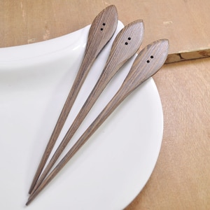 5pcs wood hair stick,coffee wood hair fork Handmade,DIY,wooden hair pin,162mm