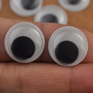 100pcs(50 pairs) 15mm White googly eyes,safety eye,amigurumi eye,doll eyes,doll making eyes,Craft Supplies.