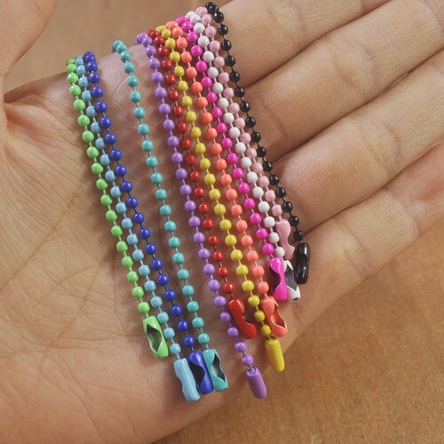 Set of 30pcs 4.5 Inch Mixed Color Ball Chain2.3mm Ball Etsy