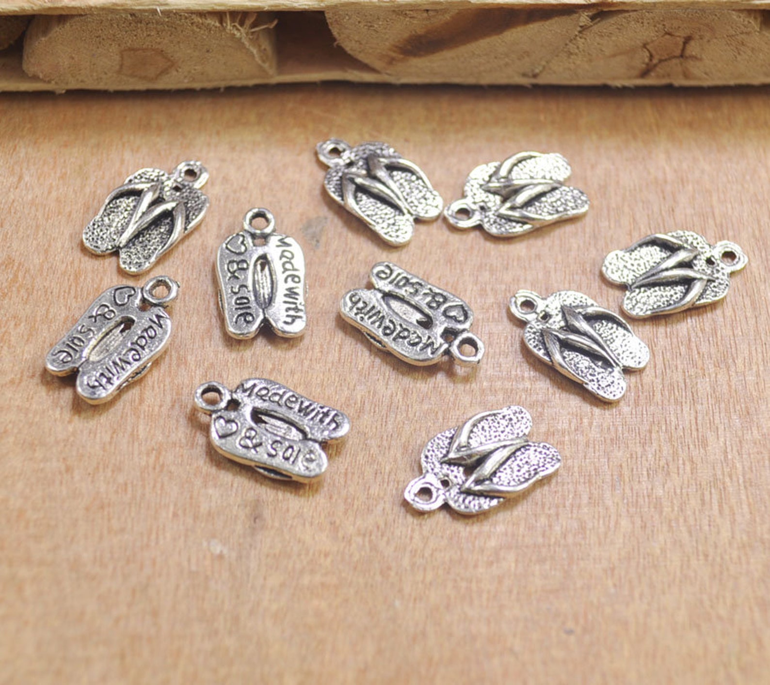 Moulded Sandals With Charms main image 1