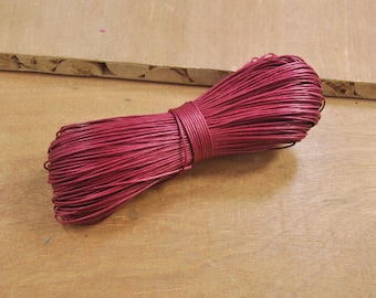 Bordeauxrote gewachste Baumwollschnur,1 mm Makramee Schnur,Perlenschnur,Schmuckschnur,Perlenschnur - FF163