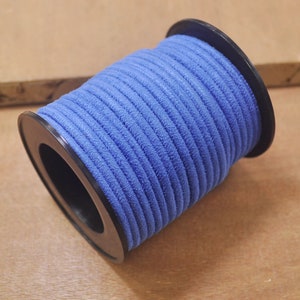 Nieuw! Ronde koord, 1/2/3/4/5Yards3mm Blue Faux Suede koord lederen Lace Beading ketting maken van koord armband, Vegan Suede koord-21 #