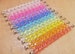 7.7” Colorful Shoe Chain，Glitter Clear Clog Chain Charms,DIY Shoe Decoration，Chain for Girls Adult Teens Women Charm Widgets Decoration 