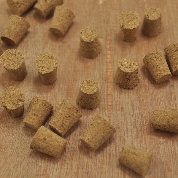 Small Cork/Corks For Miniature Bottles/Glass bottle/Tiny Bottle/Lid/Natural cork/supplies Small bottle stoppers - 10x8.5mm