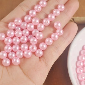 500pcs Acrylic Beads for Jewelry Making Loose Beads in Ink
