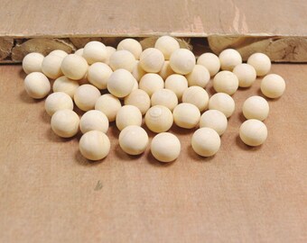 10mm Natural Wooden bead,100Pcs unfinished Round Ball Wood bead,Wooden ball - NO hole.