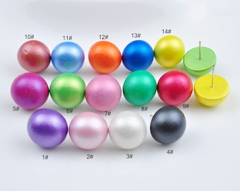 10 Colorful Wood Studs,14 Colors Half Balls earrings,wood earrings,stud earrings, wood stud earrings, wood post earrings, natural wood studs