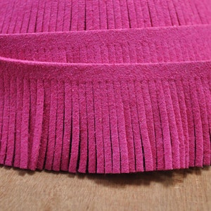 Rose Faux Suede Leather Fringe Trim,Tassel Trimming Ribbon,30mm wide,Boho,Cowboy Costume,Sewing Crafts,Neotrims,Shoes