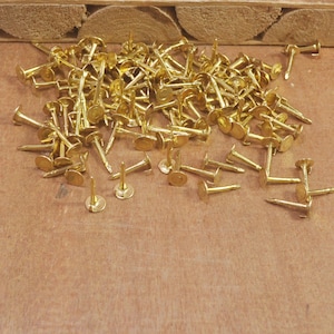 50Pcs Raw brass 4mm Pad,Tie Tack, Pad Lapel Pin,10mm Pin