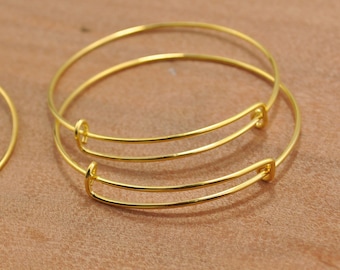 Wholesale Adjustable Bangle Bracelet,300pcs Gold adjustable bangle bracelet blanks expandable bangle bracelets charm bracelet popular style