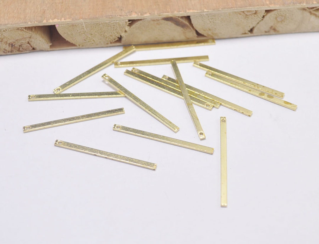 25pcs Raw Brass Bars,long Square Bar, Long Bar ,necklace Bar,earring