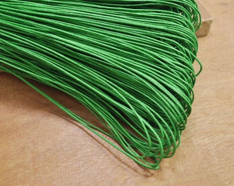 20 yards /50 yards Green Waxed Cotton Cord,1mm Macrame Cord,Nacklace and Bracelet Cord,Beading String Cord,diy cord -- FF239