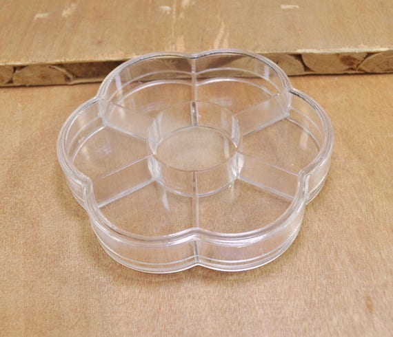 5pcs of Flower Shaped Clear Plastic Boxes, Plastic Containers, Plastic Box,parts  Storage Box,jewelry/sewing Tool Boxes 103mm -  Canada