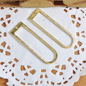 10 Raw Brass Arch shape Charms,Arch shape earring pendant,earring connector,earring accessories,earring findings,Jewelry Supplies,40x12mm