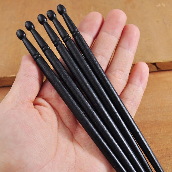 2-10pcs of Black Hair Stick,Simple Hair Stick for Long Hair,Hair Fork,Hair Accessories,French Hair Sticks,Wooden Stick Crafts and Supplies