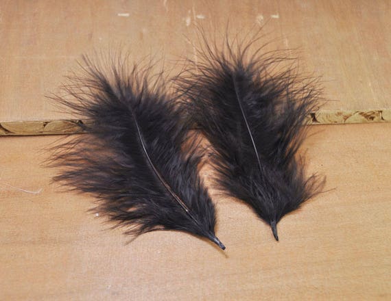 50pcs Feathers Turkey Feathers Black Feathers Fluffy Feathers Bulk Natural Feathers Wholesale Feathers 13cm 18cm long