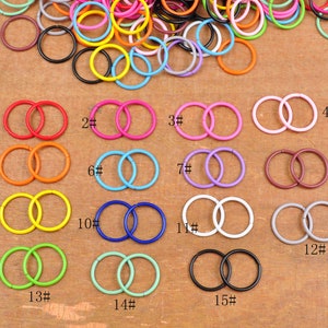 15 Colors Painted Metal Jump Rings,100, 300，500 or 1000 Pcs Bulk 12mm DIY Jewelry Findings Open Jump Rings for jewelry making Accessories