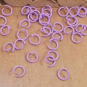Jump rings,200Pcs Bulk 10mm Purple Metal Jump Rings, Findings, Open Rings, Jewelry Supply