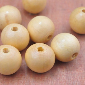 19mm Round Natural Wooden Beads,Unfinished Wooden Beads.Wooden Balls,DIY Wood Crafts.