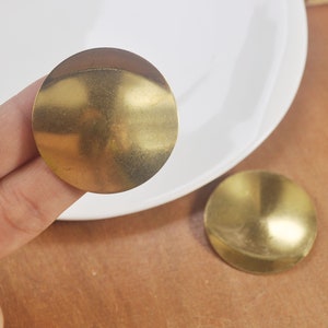 10Pcs/20Pcs/50Pcs/100Pcs Big Raw Brass rounded stamping blanks ,Hammered Round Blank,Stamping Tags Findings,40mm