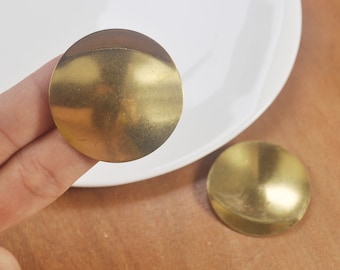 10Pcs/20Pcs/50Pcs/100Pcs Big Raw Brass rounded stamping blanks ,Hammered Round Blank,Stamping Tags Findings,40mm