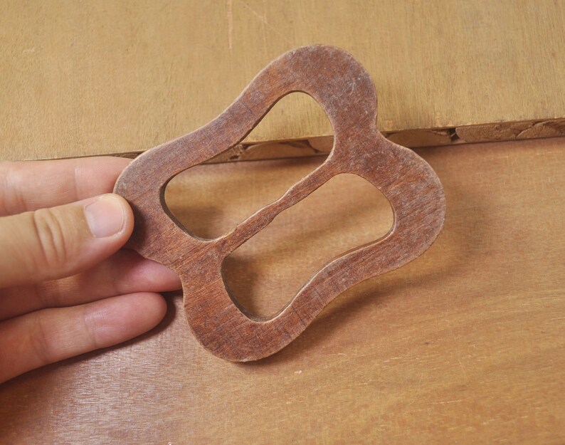 2pcs Big Wood Bucklewood Buckle Square Buttonwood Belt Etsy