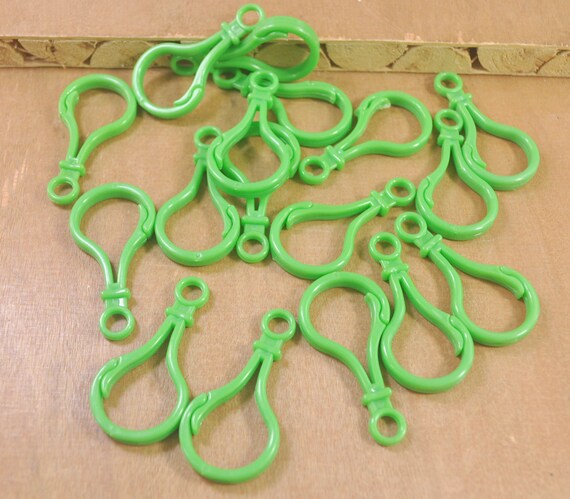 30pcs Green Plastic Lobster Clasps/glasses Chain Clasp/plastic