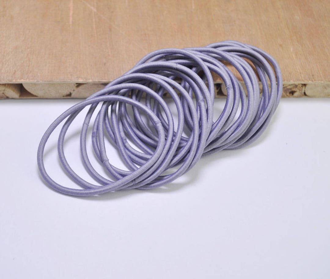 DIY Hair Elastics,50pcs or 100pcs Elastic Cord,gray Hair Elastic Cord
